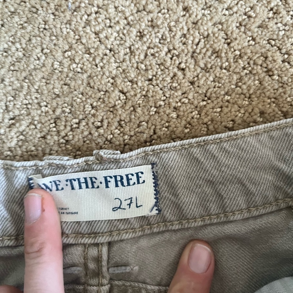 WeTheFree Good Luck barrel jeans, 27L - Picture 4 of 7